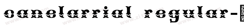 canelarrial regular字体转换